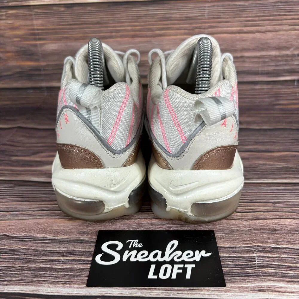 Nike Women's Air Max 98‎ White Brown Athletic Lace Up Shoes Size 7.5